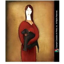 A Lady And Mimi Poster Print