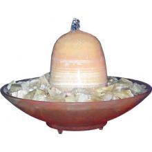 Alpine Gemstone Fountain - Rose Bowl With Polished Yellow Jade