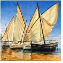 White Sails II Poster Print