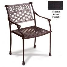 Meadow Decor Magnolia Cast Aluminum Dining Chair Mocha Stone Finish