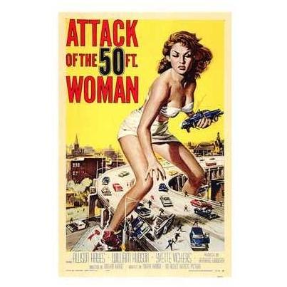 Attack Of The 50 Foot Woman Poster Print