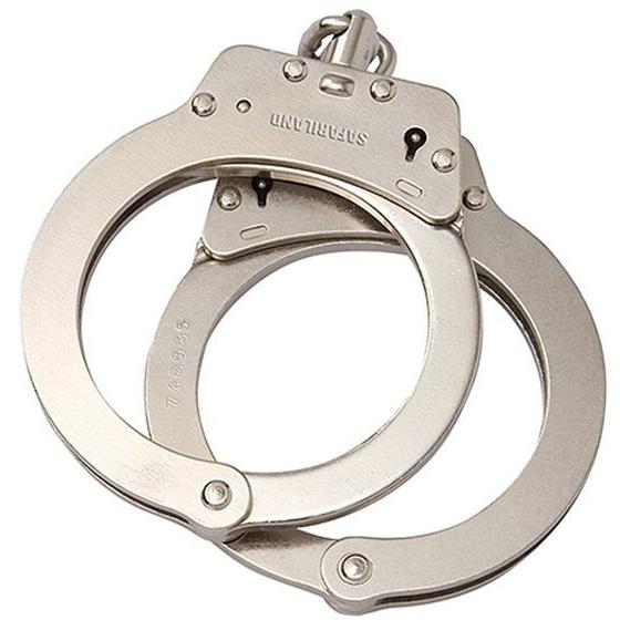 Standard Steel Chain Handcuff, Nickel