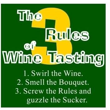 3 Rules Of Wine Tasting Apron