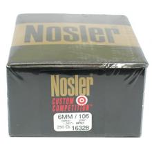 Nosler Custom Competition 6MM-105 Grain Hollow Point Boat Tail Match (Per 250)