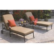 Darlee Santa Monica Cast Aluminum Chaise Lounge Set With Cushions