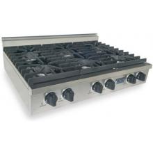 FiveStar 36 Inch Natural Gas 6 Burner Cooktop - Stainless Steel