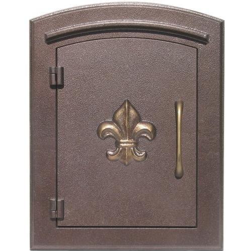 Manchester Antique Copper Column Mailbox Insert (Fleur De Lis)