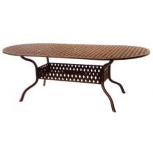 Darlee Series 30 Cast Aluminum Dining Table - 42 Inch X 86 Inch Oval