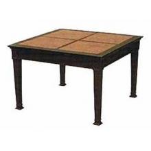 Darlee Series 70 Granite Top Aluminum End Table - 28 Inch Square