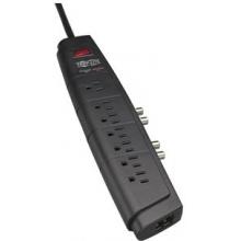 7-OUTLET HOME THEATER SURGE SUPPRESSOR (TELEPHONE & DUAL COAXIAL PROTECTION)