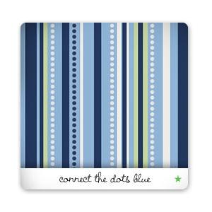 Baby Star Fitted Crib Sheet - Connect The Dots Blue by Baby Star