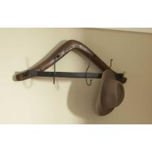 Groovy Stuff Teak Wood Iron Duster Rack
