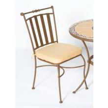 Alfresco Home Classico Outdoor Bistro Chair With Gold Cushion - Set Of 2