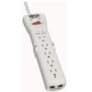 7-OUTLET SURGE SUPPRESSOR (TELEPHONE PROTECTION, 15-FT CORD)