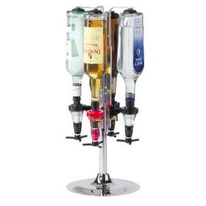 Professional 4 Bottle Revolving Liquor Dispensor