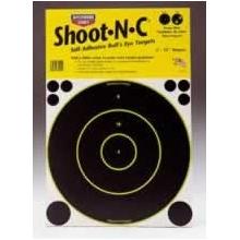 Birchwood Casey Shoot-N-C Targets: Bull S-Eye, SRC-5 12 Inch Round 200 Yard (5 Pack)