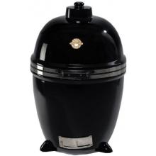 Grill Dome Large Charcoal Grill Infinity Series BBQ Grill With Stainless Auto Hinge - Black
