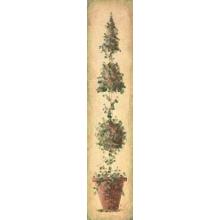 Sylvan Lake Collections - Tall Topiary II Size 6x24 Poster Print