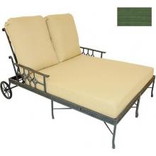 Windham Castings Provence Casual Back Double Chaise Lounge Cushion , Dupione Palm L