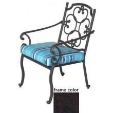 Meadow Decor Athena Cast Aluminum Dining Chair Mocha Stone Finish