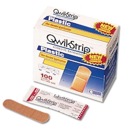 Custom Kits Company QuikStrip Adhesive Bandages Box Of 100 (BOX) by Custom Kits Company
