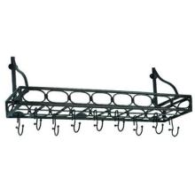 Old Dutch Rustic Bookshelf Pot Racks 36 X 9 X 11.75 - Antique Bronze