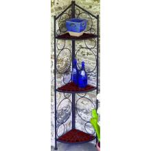 Alfresco Home Cognac 3-Tier Corner Shelf