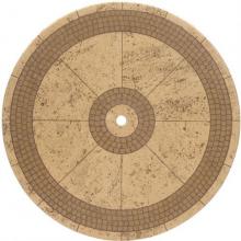 Suncoast 48 Inch Round Dining Aztec Faux Stone Sandalwood Table Top