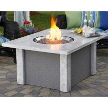 Outdoor GreatRoom Company San Juan 48 Inch Fire Pit Coffee Table In Ameristone Grey - Propane