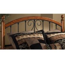 Hillsdale Burton Way Textured Black And Cherry Metal And Wood Headboard Without Frame - King