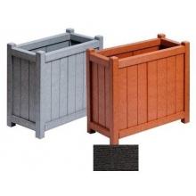 A&B Accessories Recycled Plastic Planters - 11inch X 20inch X 19inch (set Of 2) Espresso