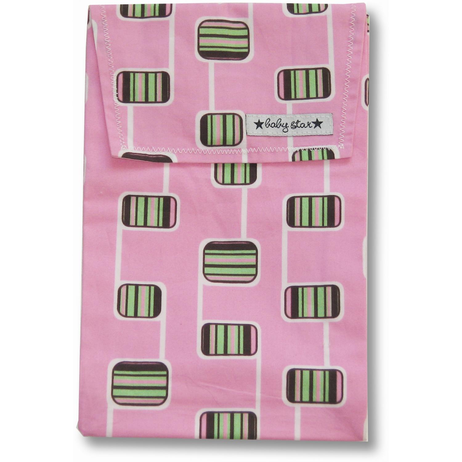 Baby Star Quick Change Diaper Pouch - Hopscotch Pink.