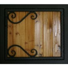Tejas Originals Hand-Forged Iron 24 Inch Single Access Door W/ Scroll