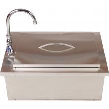 BBQ Guys Drop In Bar Sink With Faucet & Condiment Holders