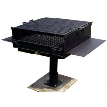 BBQ Guys Campground BBQ Charcoal Grill On Post - L-1500/ S B8