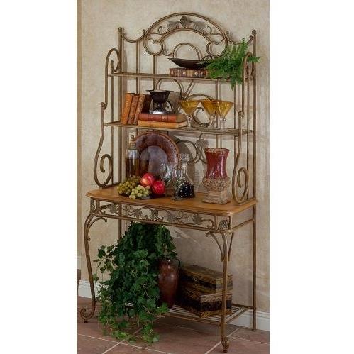 Hillsdale Merlot Bakers Rack - Antique Green Gold - 4436-850