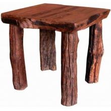 Groovy Stuff Teak Wood Rocky Mountain End Table