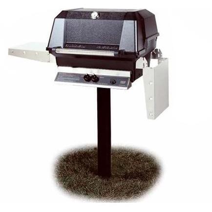 MHP Gas Grills WNK4DD Natural Gas Grill W/ SearMagic Grids On In-Ground Post