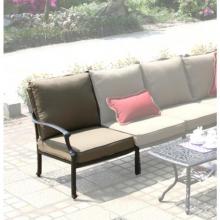 Desert Garden Cast Aluminum Patio Sectional Loveseat Right Arm - No Cushion(s)