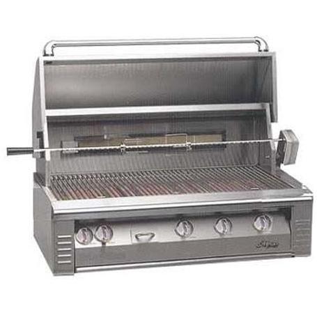 Alfresco Gas Grills Classic 42 Inch Propane Gas Grill With Rotisserie - Built In