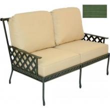 Windham Castings Savannah Tailored Back Loveseat Cushion , Dupione Palm L