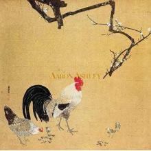 Rooster And Brood Poster Print
