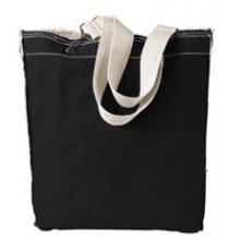 Direct-Dyed Raw-Edge Tote