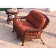 North Cape Cambridge Resin Wicker Loveseat - Antique Wash