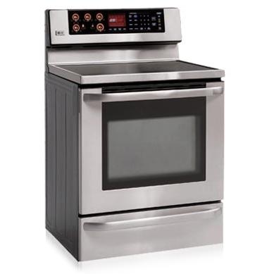 LG 5.6 Cuft Electric Range With Large Display - Stainless Steel