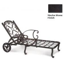 Meadow Decor Athena Cast Aluminum Chaise Lounge - Mocha Stone Finish