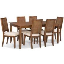 Home Styles Jamaican Bay 7 Piece Dining Set - Soft Mahogany
