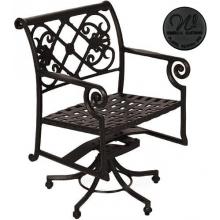 Windham Castings Catalina Swivel Pedestal Dining Chair Frame Only, Black