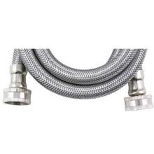 BRAIDED STAINLESS STEEL WASHING MACHINE CONNECTOR (4-FT, 3/8 Inch ID)