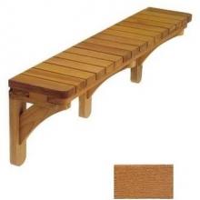 A&B Accessories Recycled Plastic Spa Mount Table/Bar: Piano Key Style 60 Inch Teak